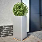 vidaXL Plantenbakken 2 st driehoek 50x43x75 cm, Verzenden, Nieuw, Metaal