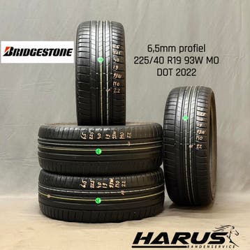 225/40/19 93W MO Bridgestone zomerbanden 6,5mm profiel 4X, Auto-onderdelen, Banden en Velgen, 19 inch, Gebruikt, Ophalen of Verzenden