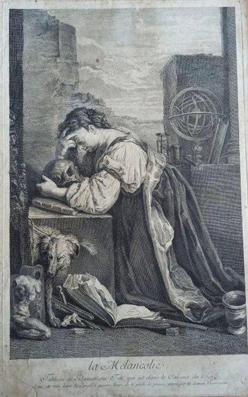 Henri Simon Thomassin (1687-1741) - La Mélancolie