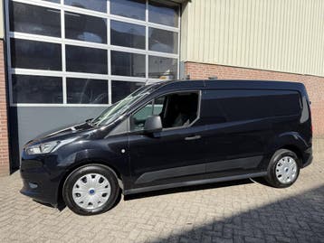 Ford Transit Connect 1.0 Ecoboost L2 Airco,Navi,Camera, Stof, Gebruikt, Zwart, Handgeschakeld