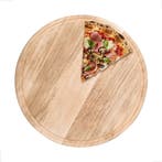 GGM Gastro | pizzabord - met saftrille - hout - Ø340mm |, Verzenden, Nieuw, Effen, Bord(en)