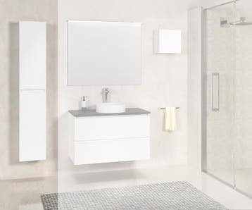 Bologna kolomkast 160x40x35 matwit, Huis en Inrichting, Verzenden, Nieuw