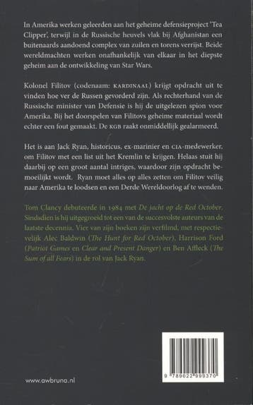 Kardinaal van het Kremlin / Jack Ryan / 3 9789022999370, Verzenden, Gelezen, Tom Clancy