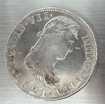 Spanje. Fernando VII. 8 Reales 1821 Zacatecas RG