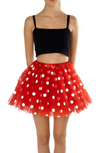 KIMU® Tutu Rood Polkadot Tule Rokje XS S 140 146 152 158 164, Kleding | Dames, Ophalen of Verzenden, Nieuw, Maat 34 (XS) of kleiner