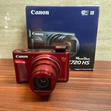 Canon PowerShot SX720 HS Red Digital Camera Boxed Complete, Nieuw