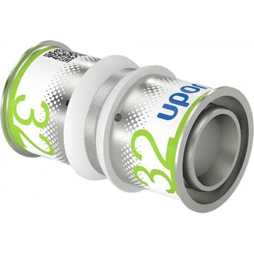Uponor S-Press Plus perskoppeling Ø32x32 recht, Verzenden, Nieuw