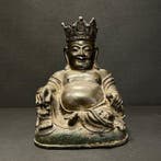 Brons Ming Boeddha - Brons - China - Ming Dynastie, Antiek en Kunst