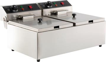 Combisteel Friteuse | Elektrisch | 6+6L | 2x 230v | 590x440x, Ophalen of Verzenden, Nieuw in verpakking
