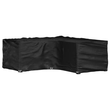 vidaXL Tuinmeubelhoezen met 16 oogjes L-vormig 215x215x70 cm, Tuin en Terras, Verzenden, Nieuw