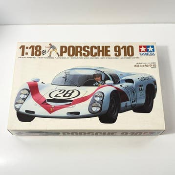 Tamiya 1:18 - Modelbouwdoos - Porsche Carrera 910 - Vintage, Nieuw
