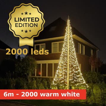 VOORVERKOOP: Fairybell 6 meter 2000 Led warm white SPECIAL, Nieuw