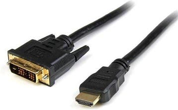 StarTech.com 1, 8 m HDMI-naar-DVI-D-kabel M/M (Audio & Hifi), Verzenden, Nieuw