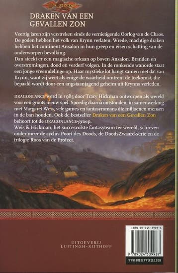 Draken van een gevallen zon / De oorlog van de zielen / 1, Verzenden, Gelezen, M. Weis