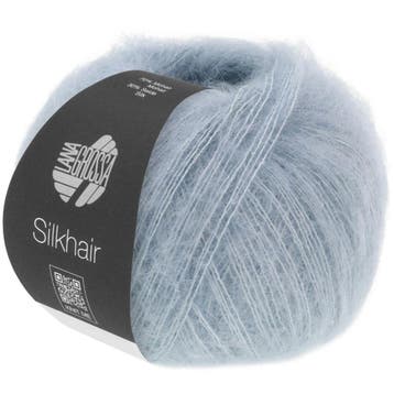 Lana Grossa Silkhair - 196 Grijsblauw - Superkid Mohair &, Ophalen of Verzenden, Nieuw
