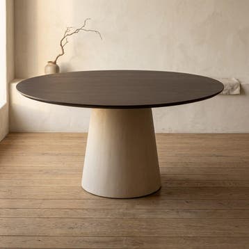 Ronde eettafel Madison Bruin Mangohout 150 cm, Ophalen of Verzenden, Nieuw