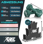 Dumbells set - Gewichten set - Halterset - 12 kg - Zwart - R, Sport en Fitness, Verzenden, Zo goed als nieuw