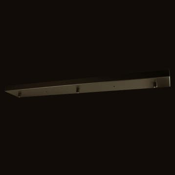 Calex Plafondplaat 3-uitgangen 70x10 cm Mat Zwart, Nieuw