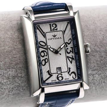 Optima - Swiss Made Watch - OSM123-SL-1 - Blue Strap -, Nieuw