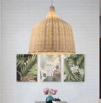 Rotan Hanglamp – Handgevlochten Bamboe Plafondlamp, Huis en Inrichting, Lampen | Hanglampen, Verzenden, Nieuw