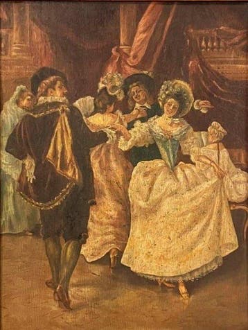 Torquato Bartolini (XIX-XX) - Ballo a quattro
