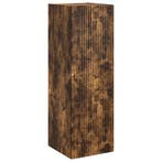 vidaXL Wand Gemonteerde Badkamerkast Gerookt eiken 33 x 34,5, Verzenden, Nieuw