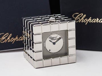 Tafelklok - Chopard - Ice Cube Table Alarm Clock - 316L