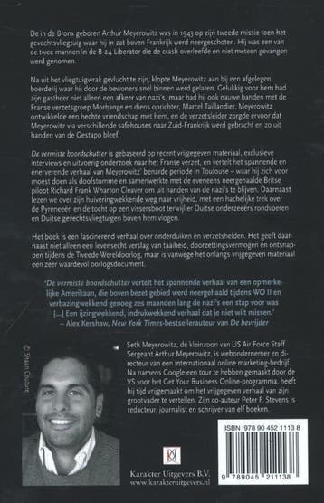 De vermiste boordschutter 9789045211138 Seth Meyerowitz, Verzenden, Zo goed als nieuw, Seth Meyerowitz