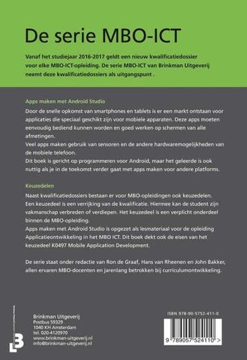 Apps maken met Android Studio / MBO-ICT 9789057524110, Verzenden, Gelezen, Krijn Hoogendorp