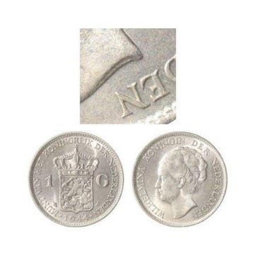 Nederland. Wilhelmina. 1 Gulden 1944 Eikel Philadelphia