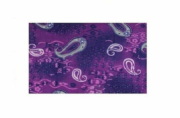 Haarband Multifunctioneel 45x25cm - Paisley Patroon - Paars, Nieuw