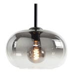 Highlight | Glazen lampenkap 31cm | Semi smoked glas, Huis en Inrichting, Lampen | Lampenkappen, Zwart, Rond, Nieuw, Ophalen of Verzenden