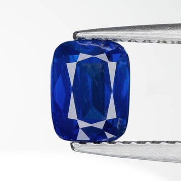 1 pcs Blauw Saffier - 1.01 ct - nternational Colored, Nieuw