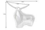 Moderne sculptuur BIG BULL zilveren aluminium decoratie, Ophalen of Verzenden, Nieuw