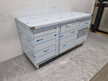HCB RVS Werkkast Kast Werktafel 2 klapdeuren, 3 laden en, Ophalen of Verzenden, Nieuw in verpakking