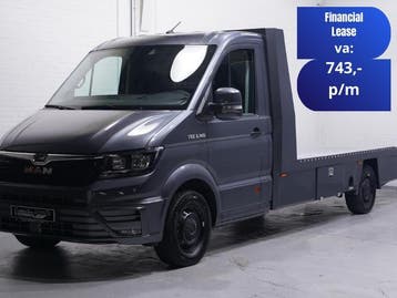 MAN TGE 2.0 TDI 140 pk Autotransporter Airco, Luchtvering, Stof, Gebruikt, Euro 6, MAN