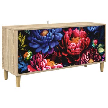 vidaXL Tv-meubel KIEL 102 x 33 x 50 cm Sonoma Bewerkt hout, Minder dan 50 cm, Verzenden, Nieuw, Minder dan 100 cm