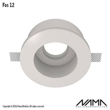 FOS12 Trimless Verdiepte Inbouwspot Rond - Gips - GU10 Ø5.., Ophalen of Verzenden, Nieuw