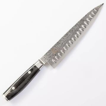 Yaxell Ran Koksmes met Kuiltjes 20 cm – 69 Lagen Damastst., Ophalen of Verzenden, Nieuw, Overige materialen
