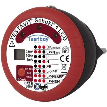 Testboy Schuki 1 LCD wandcontactdoos &, Ophalen of Verzenden, Nieuw