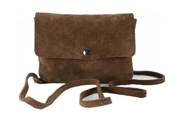 Manfield Clutch Bruin, Verzenden, Zo goed als nieuw, Bruin