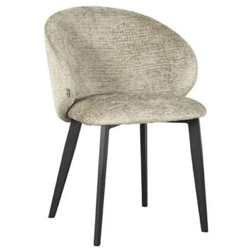 Stoel | Stof/Metaal | Beige | Zwarte Poten | Indoor |, Zakelijke goederen, Horeca | Keukenapparatuur, Verzenden, Nieuw in verpakking