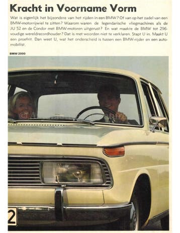 1969 BMW PROGRAMMA BROCHURE NEDERLANDS, Nieuw, BMW, Author