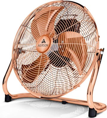 Vloerventilator - Industriele ventilator - 30 cm - Koper - A, Witgoed en Apparatuur, Ventilatoren, Verzenden, Zo goed als nieuw
