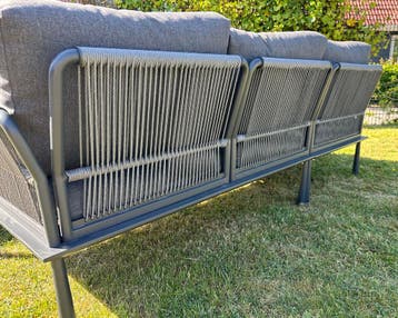 Hoek Loungeset  Trino  Aluminium  Datho Outdoor  Antraciet, Verzenden, Nieuw