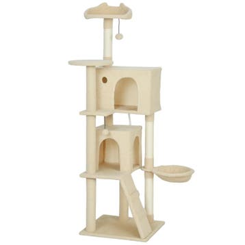 TRUUSK Krabpaal 160 cm met Hangmat - Ladder - Hol - 2 Pluche, Verzenden, Nieuw