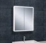 Quatro spiegelkast +verlichting 60x70x13, Huis en Inrichting, Verzenden, Nieuw