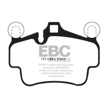 EBC 07-08 Porsche 911 (997) (Cast Iron Rotor only) 3.6, Ophalen of Verzenden, Nieuw