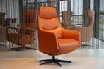 Gealux relaxfauteuil leer Twinz TW-107 met 3 motoren+accu., Ophalen of Verzenden, Nieuw, Leer