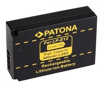 LP-E12 Accu / Vervangende Batterij voor de Canon LPE12 A..., Nieuw